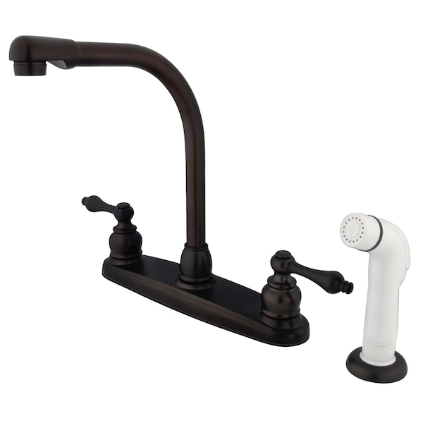 Victorian Centerset Kitchen Faucet, Oil Rubbed Bronze